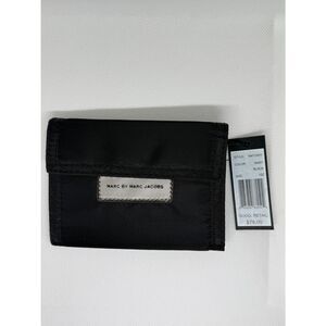 Marc by Marc Jacobs Black Nylon Tri-Fold Wallet & ID Badge Holder NWT